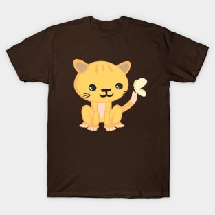 Kawaii Cute Kitty Cat Meow Kid Design T-Shirt